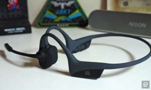 Aftershokz OpenComm is a bone conduction headset for the ...