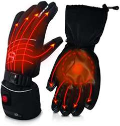 AKASO Heated Gloves for Men Women, Electric Heated Ski