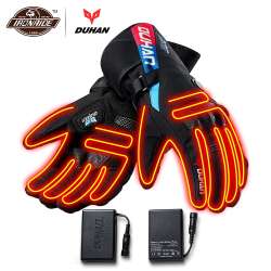 DUHAN Waterproof Motorcycle Gloves Heated Guantes Moto With