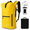 Gonex 35L Waterproof Travel Roll Top Backpack - YELLOW Gonex 35L Waterproof Travel Roll Top Backpack - YELLOW