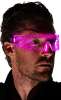 Neon Nightlife LED Light Up Glasses, Pink Neon Nightlife LED Light Up Glasses, Pink