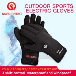 SAVIOR Winter Warm Outdoor Sports Bicycle Electric Gloves Safe