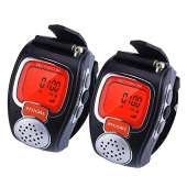 VECTORCOM Portable Digital Wrist Watch Walkie Talkie - BLACK