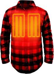 ActionHeat 5V Battery Heated Flannel Shirt – Tri-Zone