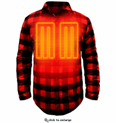 ActionHeat 5V Battery Heated Flannel Shirt