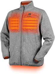 ORORO Men's Heated Fleece Jacket Full Zip with ...