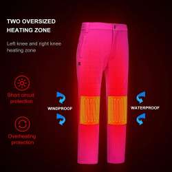 DEWBU Heated Pants with 7.4v Rechargeable Battery for Men ...
