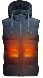 DEWBU Heated Vest With 7.4V Battery Pack Lightweight Electric