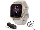 Garmin Venu SQ Music Edition, Light Sand w/ Rose Gold Bezel +Accessory Bundle Garmin Venu SQ Music Edition, Light Sand w/ Rose Gold Bezel +Accessory Bundle