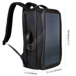 HAWEEL Flexible Solar Panel 12W Power Backpack Laptop Bag ...