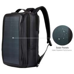 HAWEEL Flexible Solar Panel 14W Power Backpack Laptop Bag ...