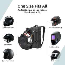 Motorcycle Helmet Storage Backpack 37L | KEMIMOTO