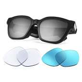 SKYWAY Alternative - JIRVYUK Bluetooth Audio Smart Sunglasses ,Bluetooth Sunglasses,Audio Sunglasses with Open Ear Headphones, UV Ray Protection Lens,with Anti Blue Light Lens and Blue Sunglasses Lens