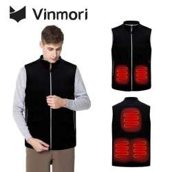 Vinmori Heating Vest Winter Outdoor USB Infrared Heated Jacket