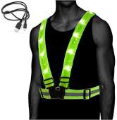 Atlecko 360° Rechargeable LED Running, Cycling, Hiking Reflective Vest