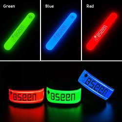 BSEEN LED Armband 2 Pack LED Slap Bracelets, Adjustable ...