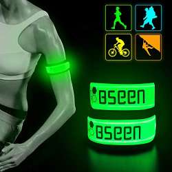 BSEEN LED Armband LED Slap Bracelets, Adjustable Strap ...