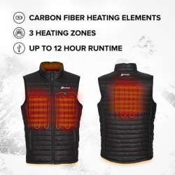 Men's Battery Heated Puffer Vest - Venture Heat
