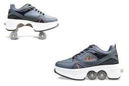 sanheng fire Deformation Parkour Shoes Four Rounds of Running Shoes Roller Skates
