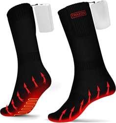 Trazon Heated Socks for Men and Women Rechargeable
