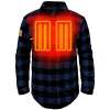ActionHeat 5V Battery Heated Flannel Shirt – BLUE ActionHeat 5V Battery Heated Flannel Shirt – BLUE
