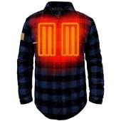 ActionHeat 5V Battery Heated Flannel Shirt – BLUE