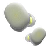 Amazfit PowerBuds True Wireless Earbuds, Sports Sound System, Heart Rate Monitoring, Noise Cancellation, Water Resistance, 8H Battery Life, Yellow