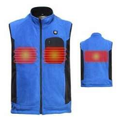 Heated Vest for Men Women Fleece 7.4V Electric ...