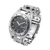LEATHERMAN, Tread Tempo Watch, Customizable Multitool Timepiece, Stainless Steel
