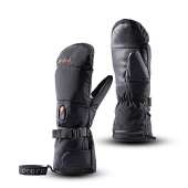 ORORO Heated Mittens for Women and Men, 2020 Upgraded, Rechargeable Heated Gloves for Skiing Hiking and Arthritic Hands (Black & Orange,L)