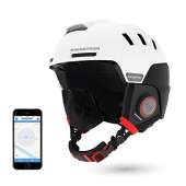 RS1 Alt - Swagtron Snowtide Bluetooth Ski & Snowboard Helmet with Audio, White, mid-sized (RS1 White)