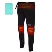 Venture Heat Heated Pants with Battery Pack - Electric Base Layer Sweats Long John for Men Women, Rechargeable, Quest (XXL) Black
