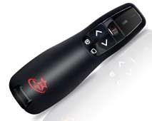 Wearable Presentation Clicker Alt - Red Star Tec Wireless Powerpoint Clicker PR-819 (Black, 1 Pack)