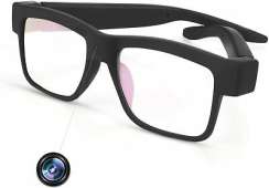 Camera Glasses 1080P Mini Video Glasses Body Wearable Hidden Camera 32GB Card