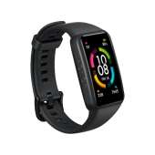 Honor HONOR Band 6, Model ARG-B39, 1.47 Inch AMOLED Display, Long Battery Life, 247 Heart Rate Monitoring, Sleep Tracking, International Version, Black, METEORITE BLACK