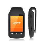HOTT A505 8GB+32GB Bluetooth MP3 Player with Clip for Sport, 1.8 inch Music Player Lossless Sound Support FM Radio Recorder Stopwatch Pedometer,Support TF Card up to 128GB
