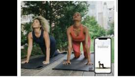 New Wearablex Nadi X Blue Leggings (Size L) Yoga Smart