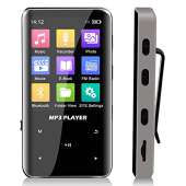 Portable Bluetooth MP3 Player with Clip - Wireless Mini Digital HiFi Lossless Sound Music Players with 2.4 '' Screen, Wearable Small Black Walkman Audio Player with 32GB Memory for Sport and Running