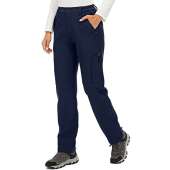 Women's Snow Hiking ski Waterproof Fleece Lined Outdoor Cargo Pants Softshell Winter Warm Pants with Zipper Pockets,H4409,Blue,30