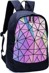 Amazon.com | Geometric Backpack Holographic Luminous Backpacks ...