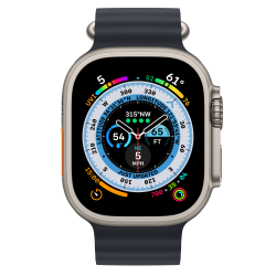 Apple Watch Ultra GPS + Cellular, 49mm Titanium Case with Midnight