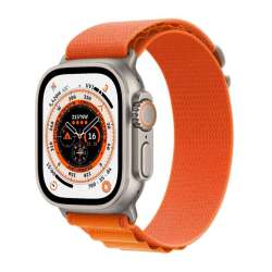 Apple Watch Ultra GPS + Cellular, 49mm Titanium Case with Orang