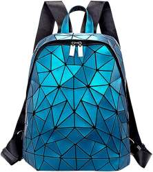 Geometric Backpack Luminous Backpacks Holographic Reflective Bag ...