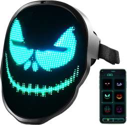 Led Mask with Bluetooth Programmable, 2022 Coolest Led Face