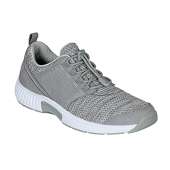 Orthofeet Diabetic Shoes for Women - Proven Comfort & Protection. Therapeutic Walking Shoes with Arch Support, Arch Booster, Cushioning Ergonomic Sole & Extended Widths - Francis Grey