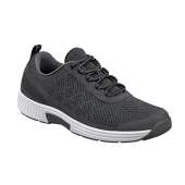 Orthofeet Innovative Orthopedic Shoes for Men - Ideal for Plantar Fasciitis, Foot & Heel Pain Relief. Walking Sneakers with Arch Support, Cushioning Ergonomic Sole & Extended Widths - Lava Dark Gray