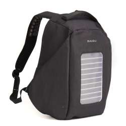 16 inch waterproof solar panel backpack laptop usb charger outdoor ...