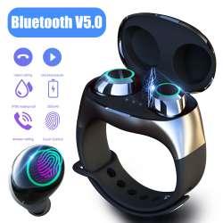 2020 Smart Watch With Wireless Earbuds, Bluetooth 5.0 Earbuds Mini ...
