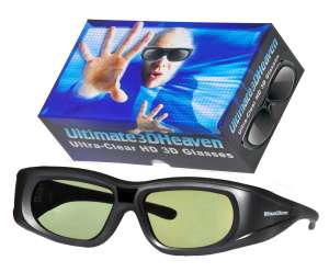 3D Heaven Ultra-Clear HD Wireless 3-D Glasses for DLP Mitsubishi