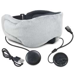 ABLEGRID Wireless Bluetooth 5.0 Sleep Headphones Stereo Sleep Eye Mask ...